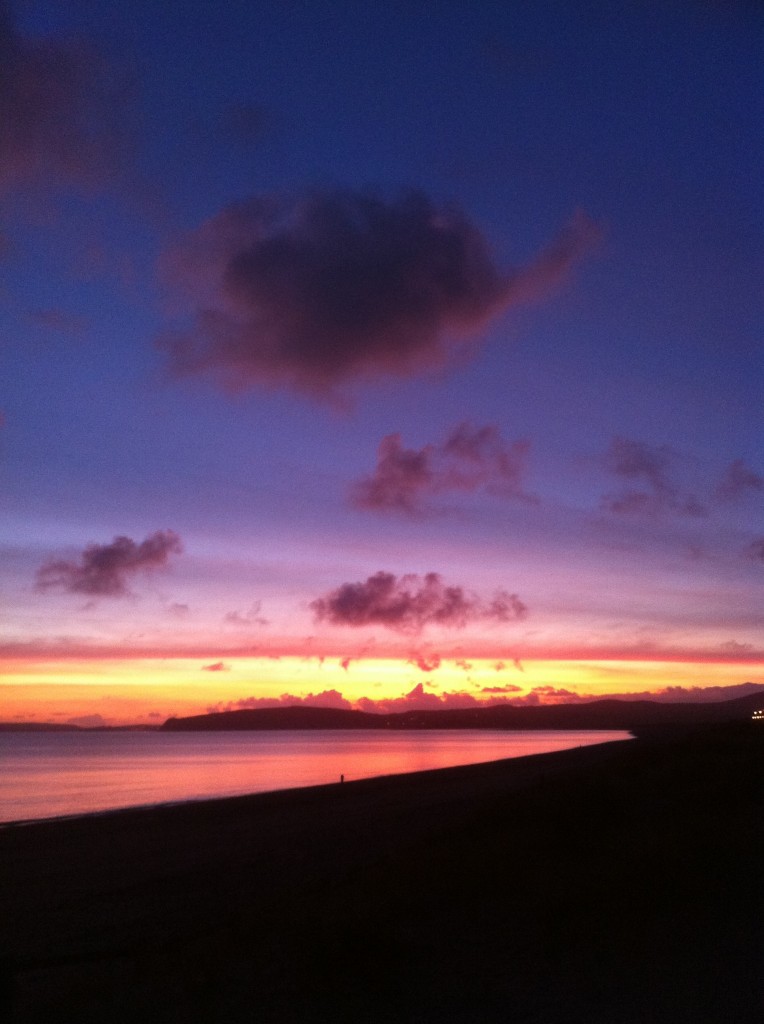 A glorious sunset over Bardsey Island & Llŷn Peninsula 12 Jan 2012
