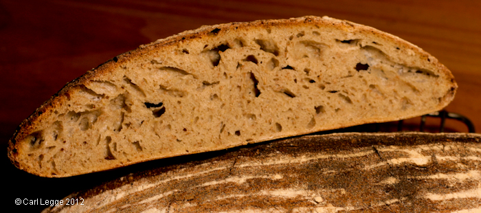 Sourdough loaves with Felin Ganol Mill Tybalt flour - crumb & crust