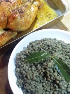 Chicken and lentils